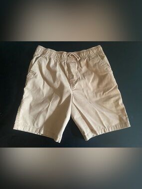 🤎 Wonder Nation Boys Khaki Shorts Size L (10-12) Pull-On 🤎